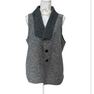 Cut Loose Boiled Wool Collared Vest